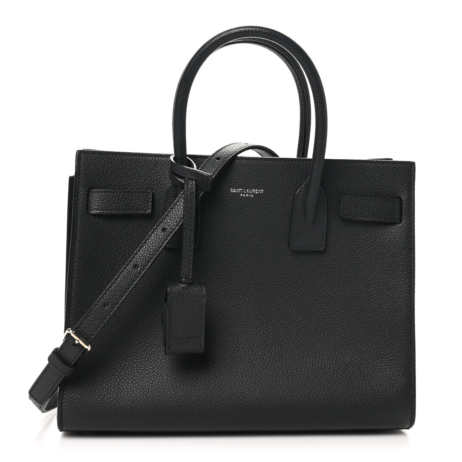 Saint Laurent Grained Calfskin Baby Sac De Jour Black 1 of 11