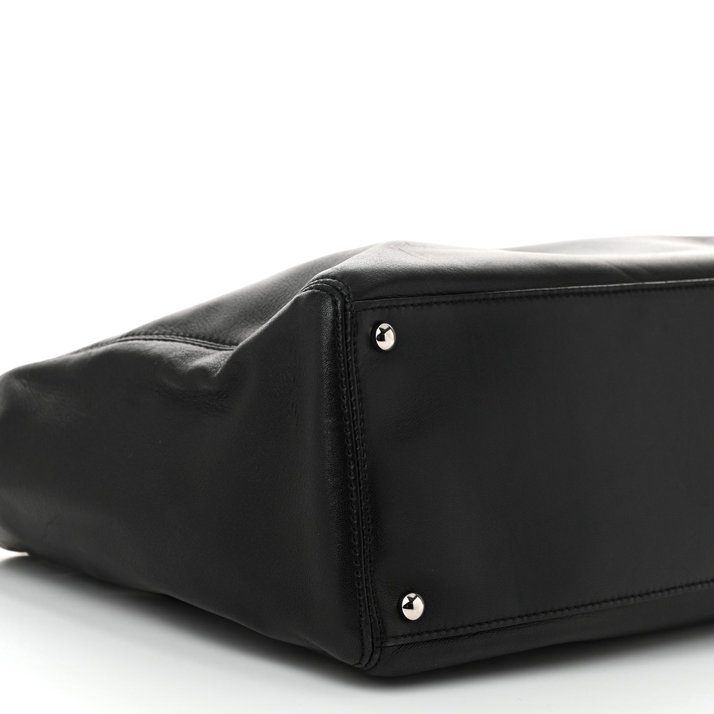 Lambskin Executive Cerf Shopper Tote Black