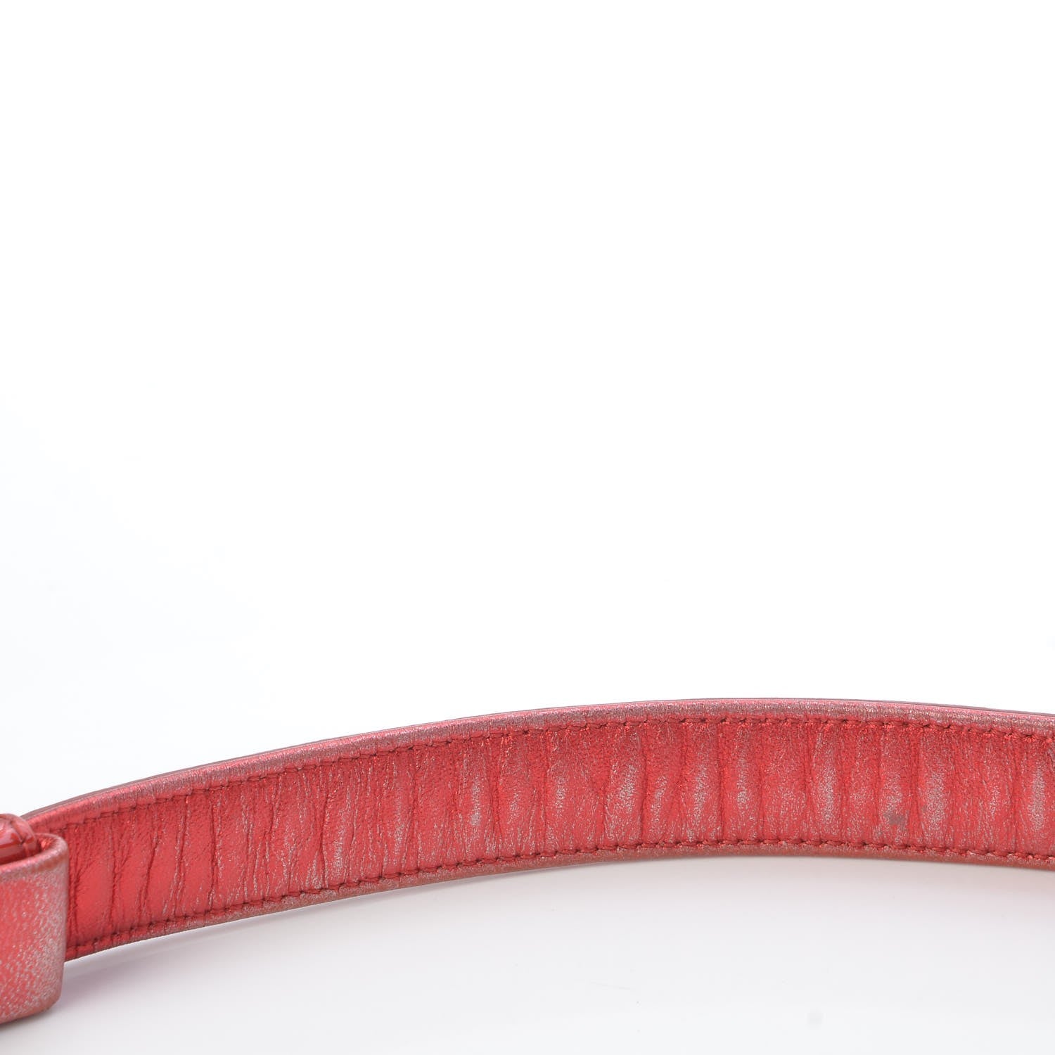 Chanel Metallic Patent Quilted Medium Boy Flap Red 16 of 16