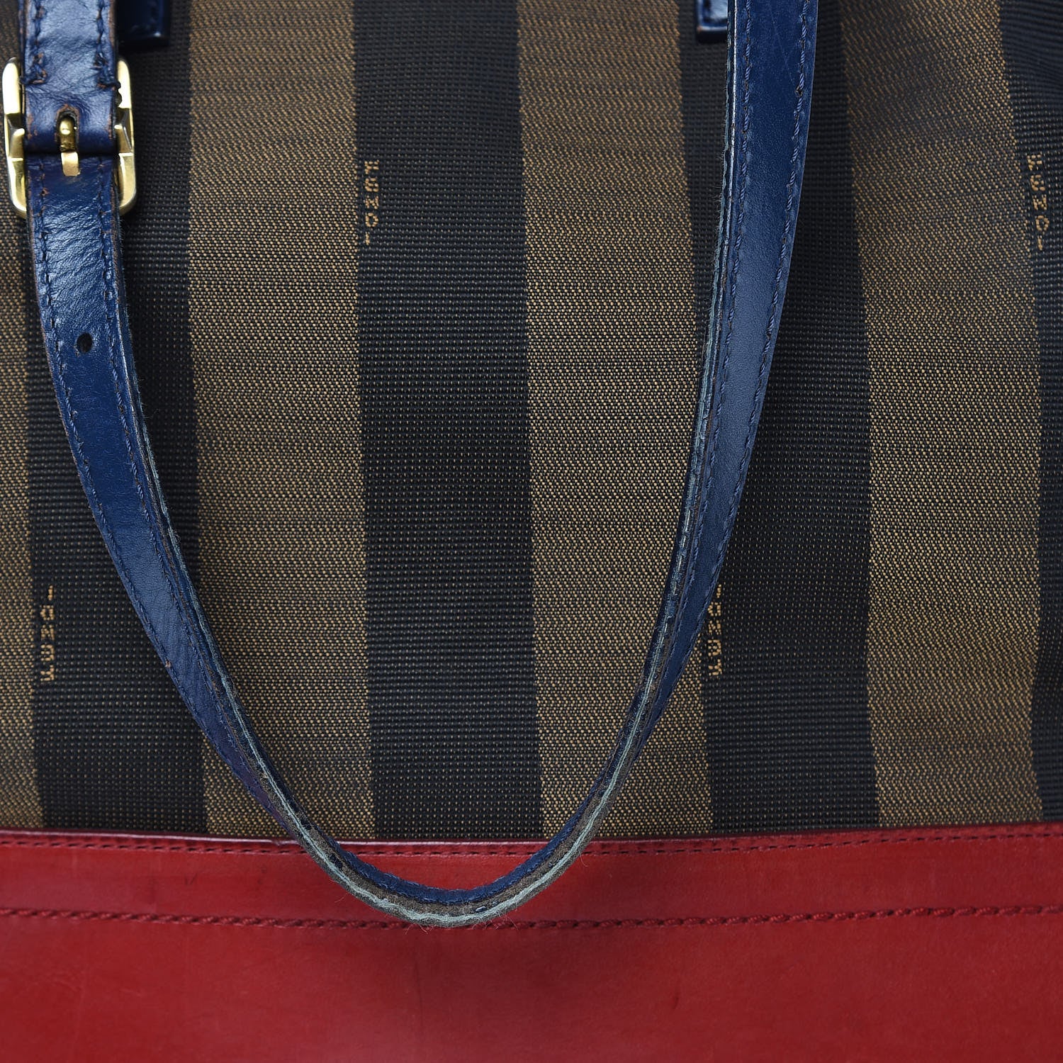 Fendi Pequin Cuoio Vegetale 2Bag Tobacco Rosso Blue Mirto Miele 15 of 19