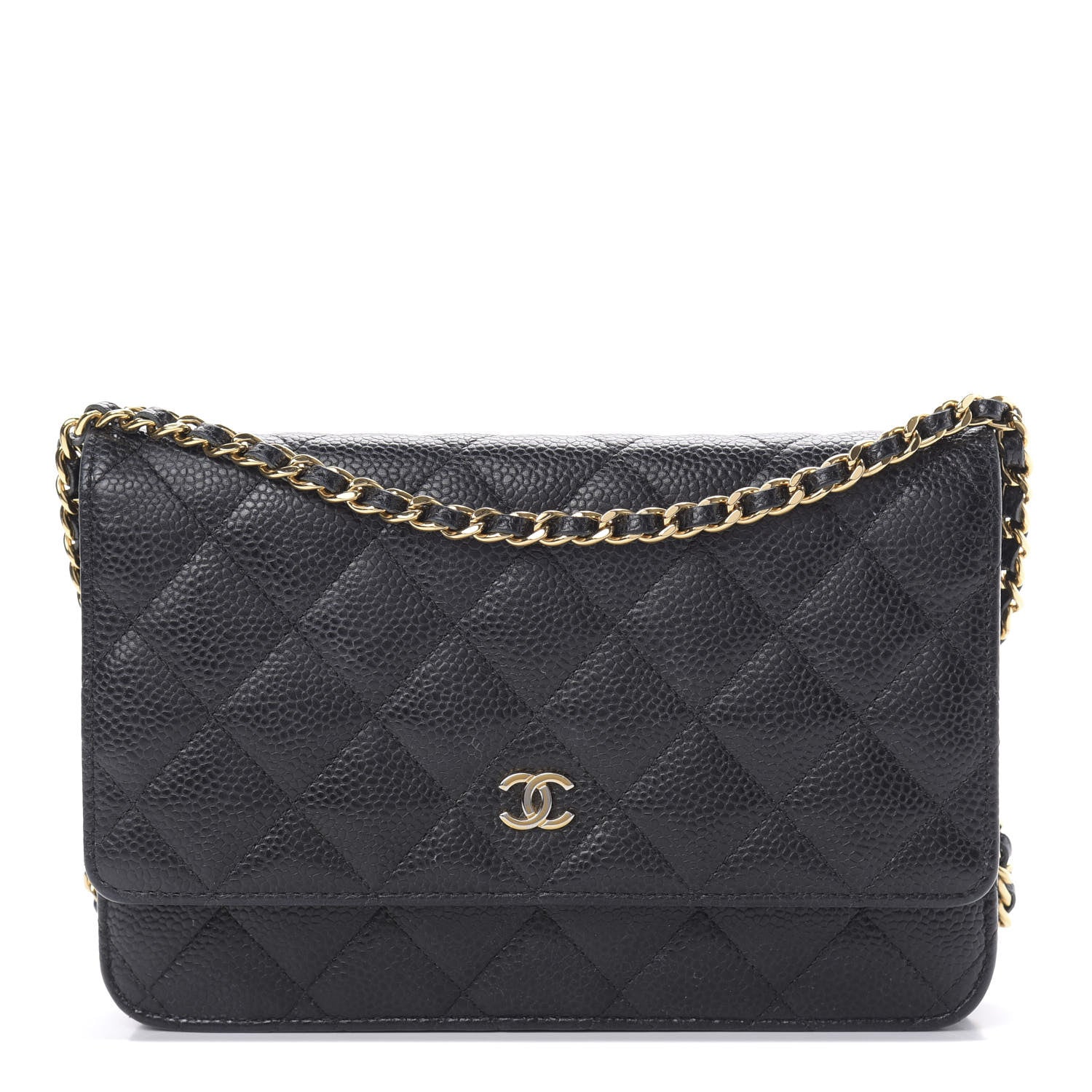 Chanel Caviar Quilted Wallet On Chain WOC Black 1 of 18