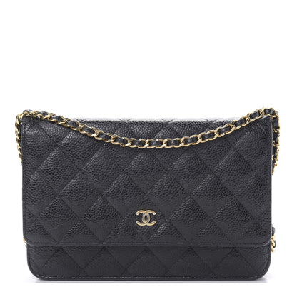 Chanel Caviar Quilted Wallet On Chain WOC Black 1 of 18