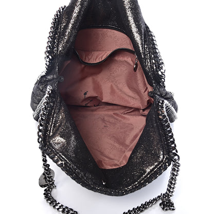 Stella McCartney Chamois Shiny Dotted Quilted Big Falabella Tote Ruthenium 5 of 12