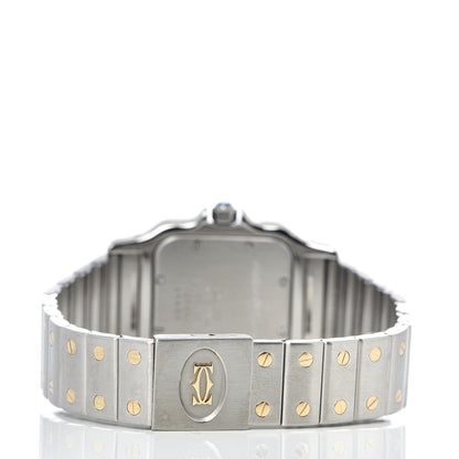 Cartier Stainless Steel 18K Yellow Gold 29mm Santos De Galbee Quartz Watch 4 of 6