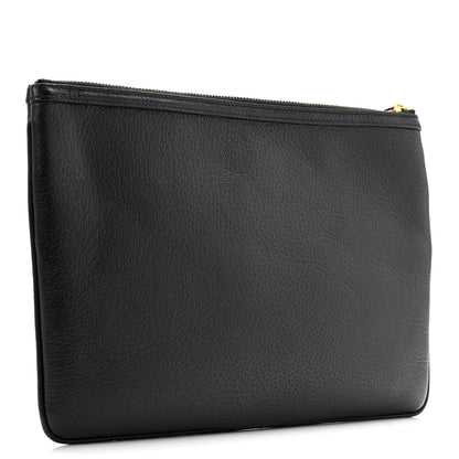 Gucci Calfskin Large Ophidia Pouch Clutch Black 3 of 10