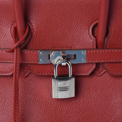 Hermes Epsom Birkin 25 Rouge Garance 8 of 10
