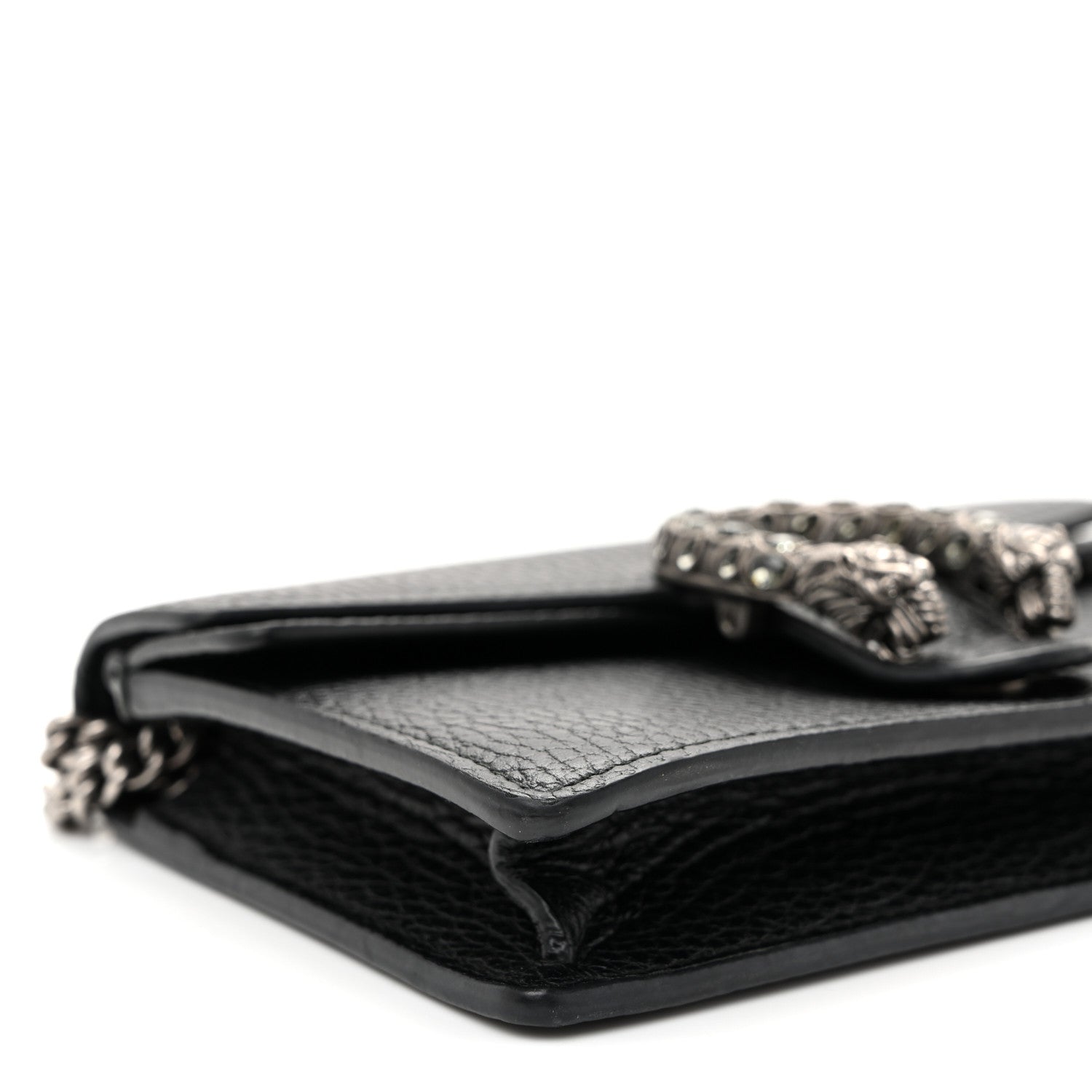 Gucci Calfskin Super Mini Dionysus Shoulder Bag Black 8 of 9