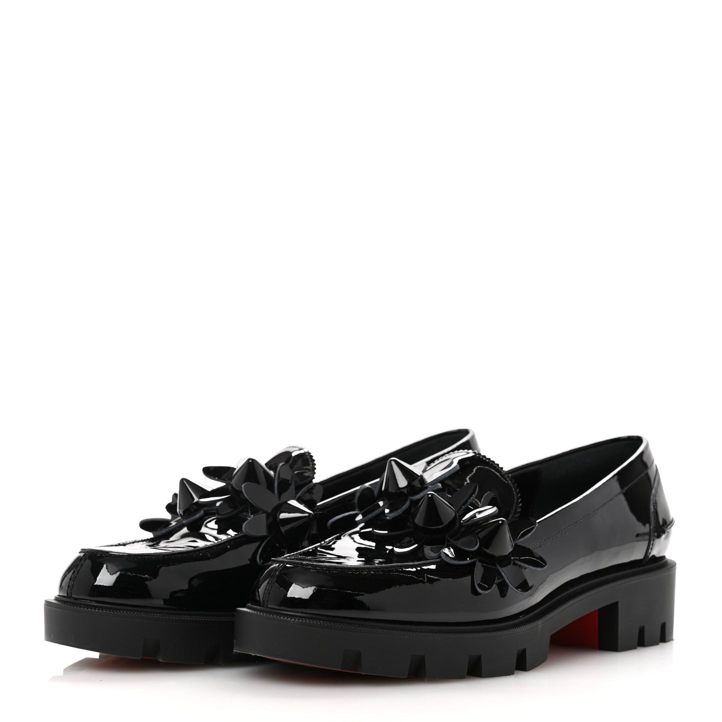 Patent Daisy Loafers 41 Black