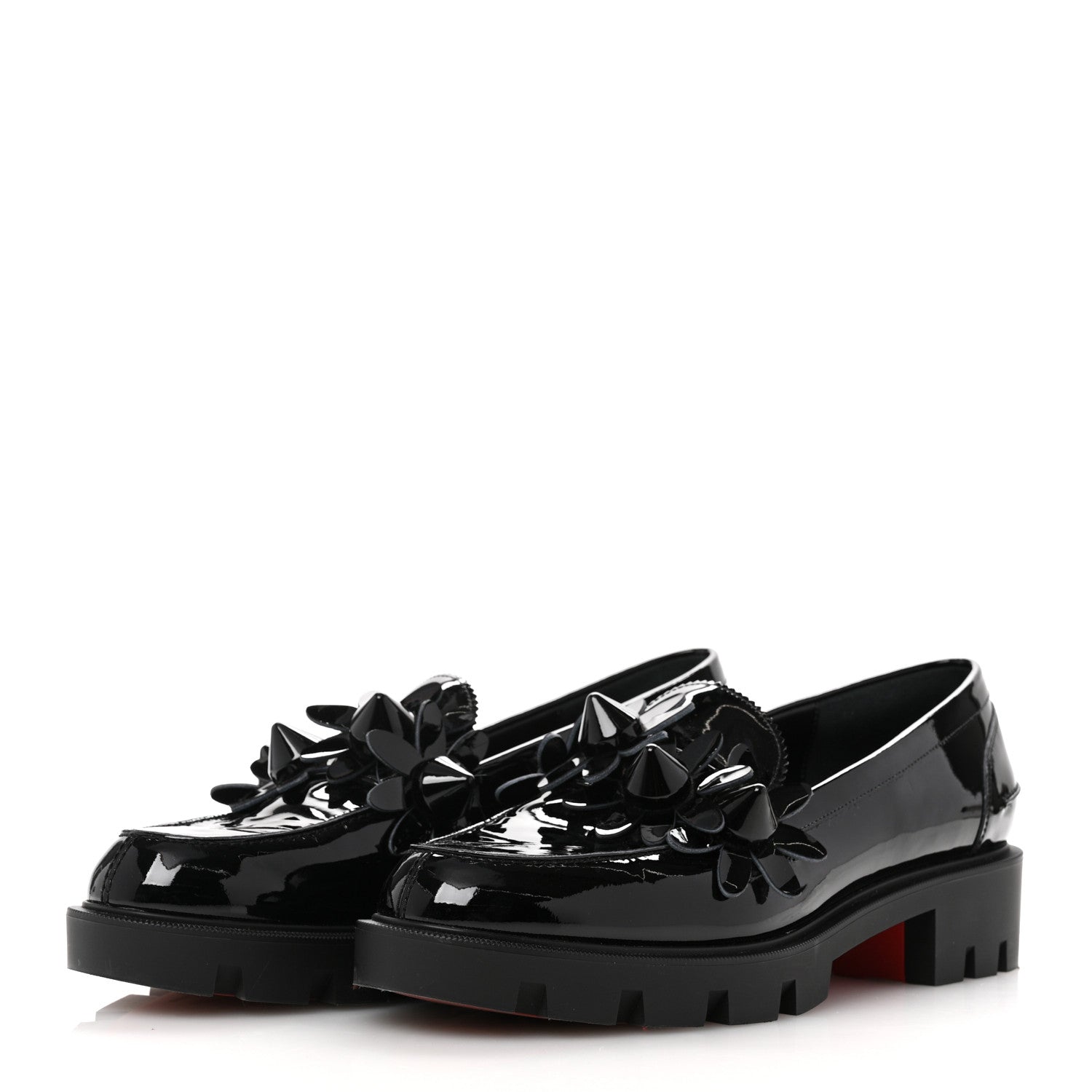 Christian Louboutin Patent Daisy Loafers 41 Black 4 of 10