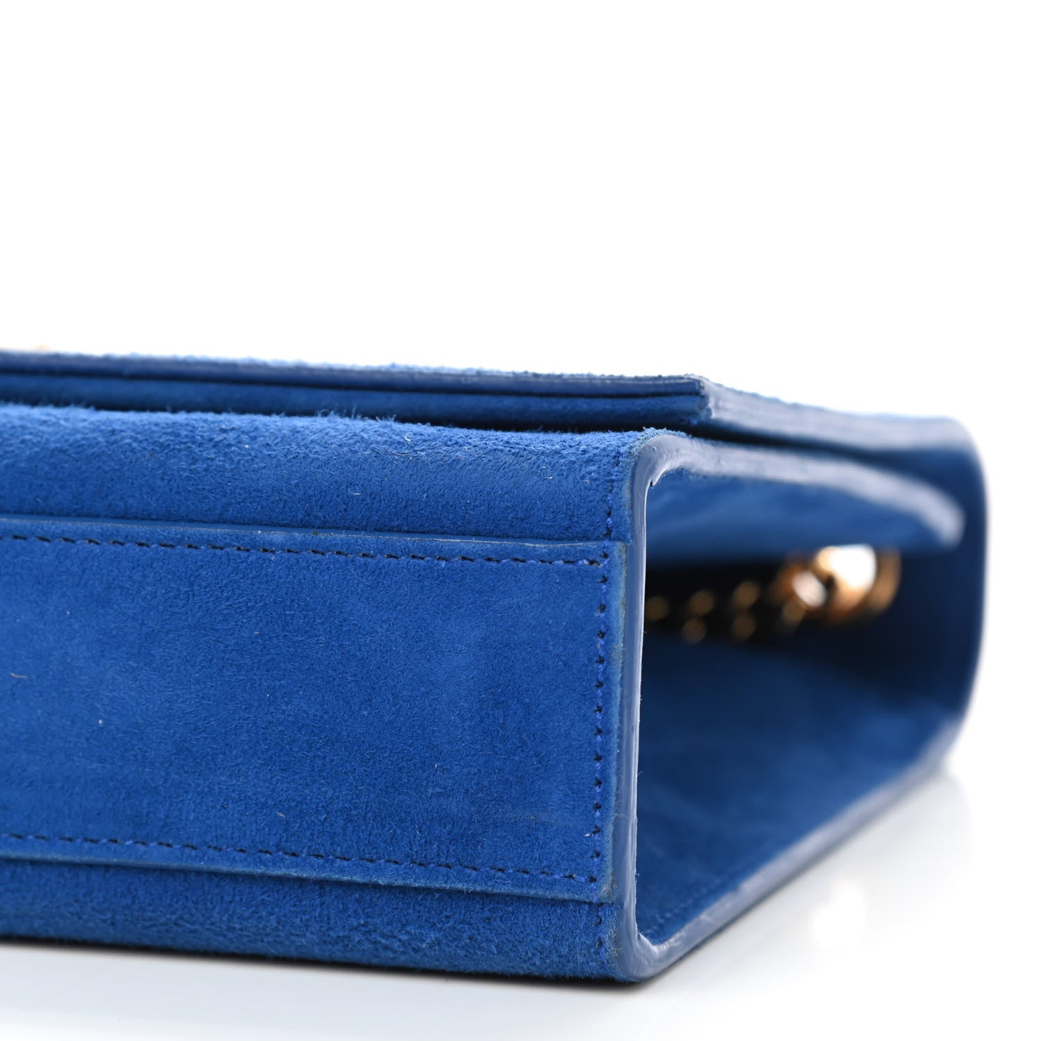 Saint Laurent Suede Medium Classic Monogram Kate Tassel Satchel Royal Blue 7 of 8