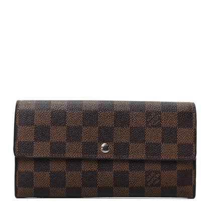 Louis Vuitton Damier Ebene Sarah Wallet 1 of 4