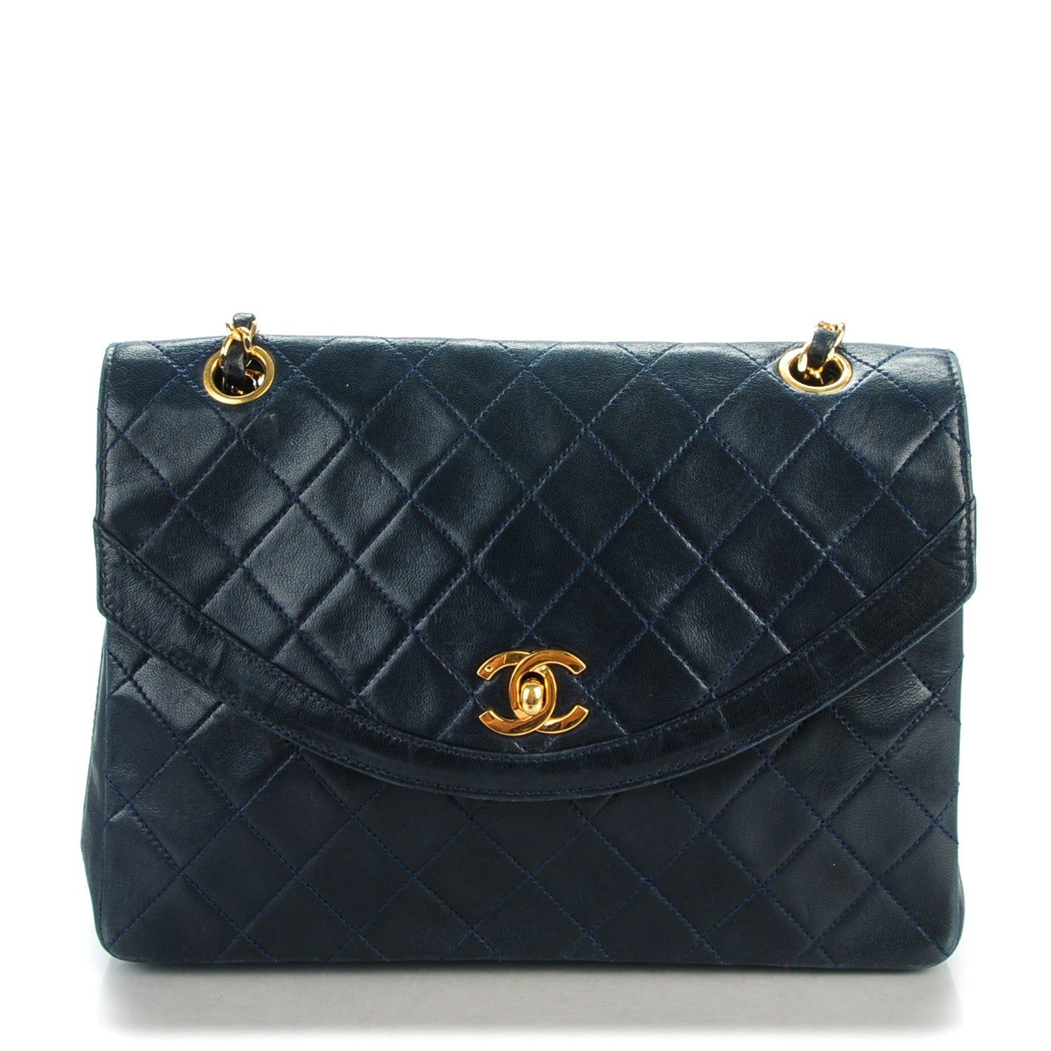 Chanel Lambskin Quilted Medium Single Flap Black 1 of 9