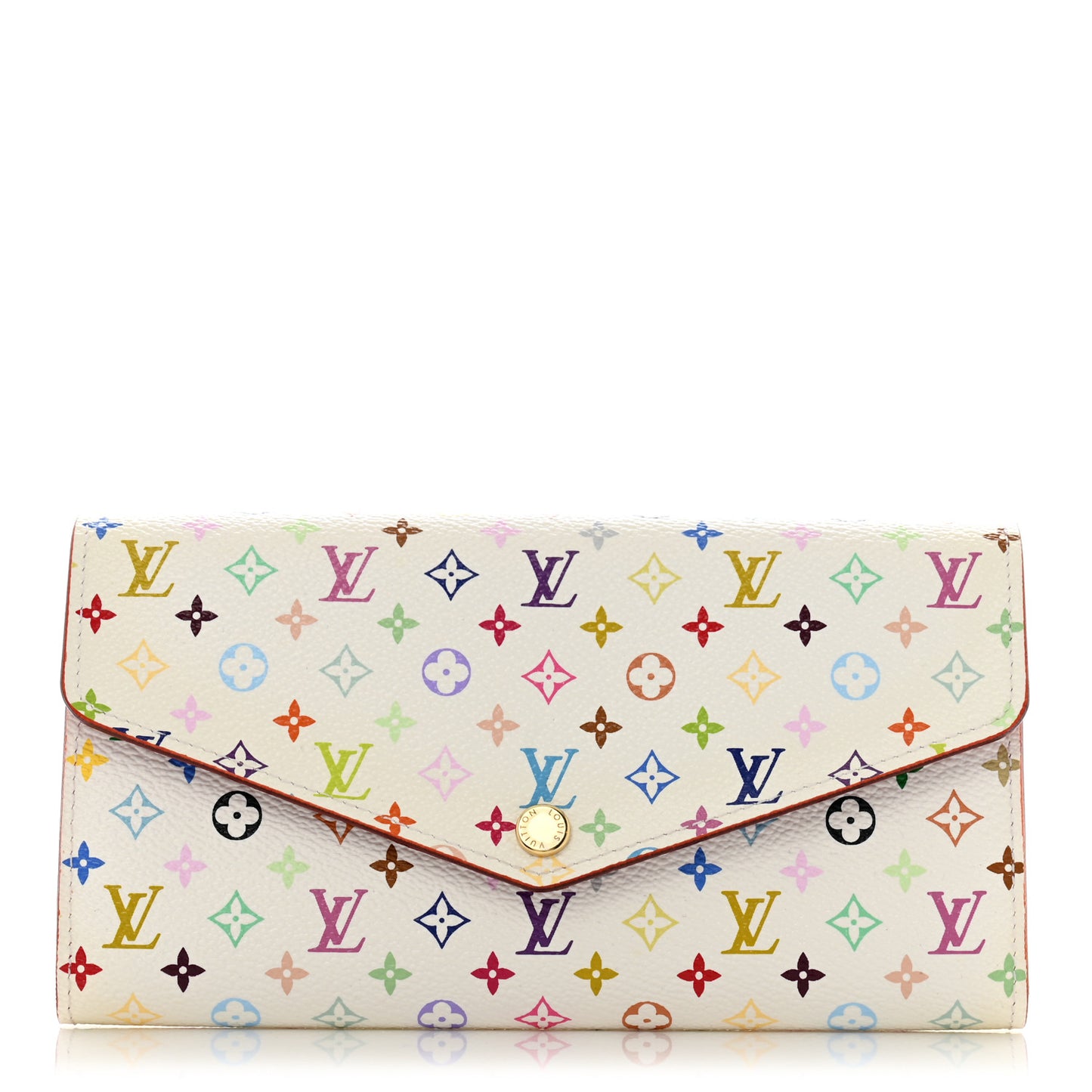 Monogram Multicolor Sarah Wallet NM White Litchi