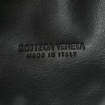 Bottega Veneta Calfskin Small Drawstring Pyramid Pouch Black 6 of 11