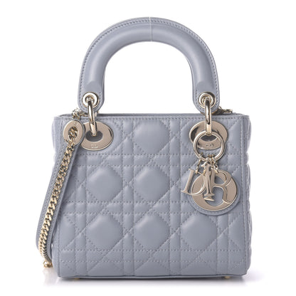 Christian Dior Lambskin Cannage Mini Lady Dior Sky Blue 1 of 11