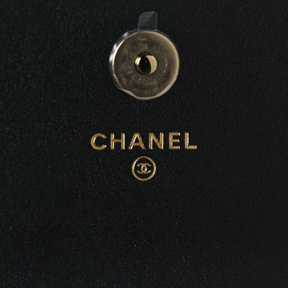 Chanel Calfskin Quilted Maxi Pearls Clutch With Chain Black 6 of 14