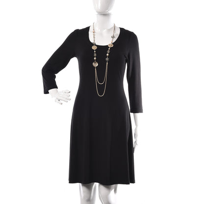Chanel Resin Pearl CC Flower Coin Long Necklace Gold 2 of 4