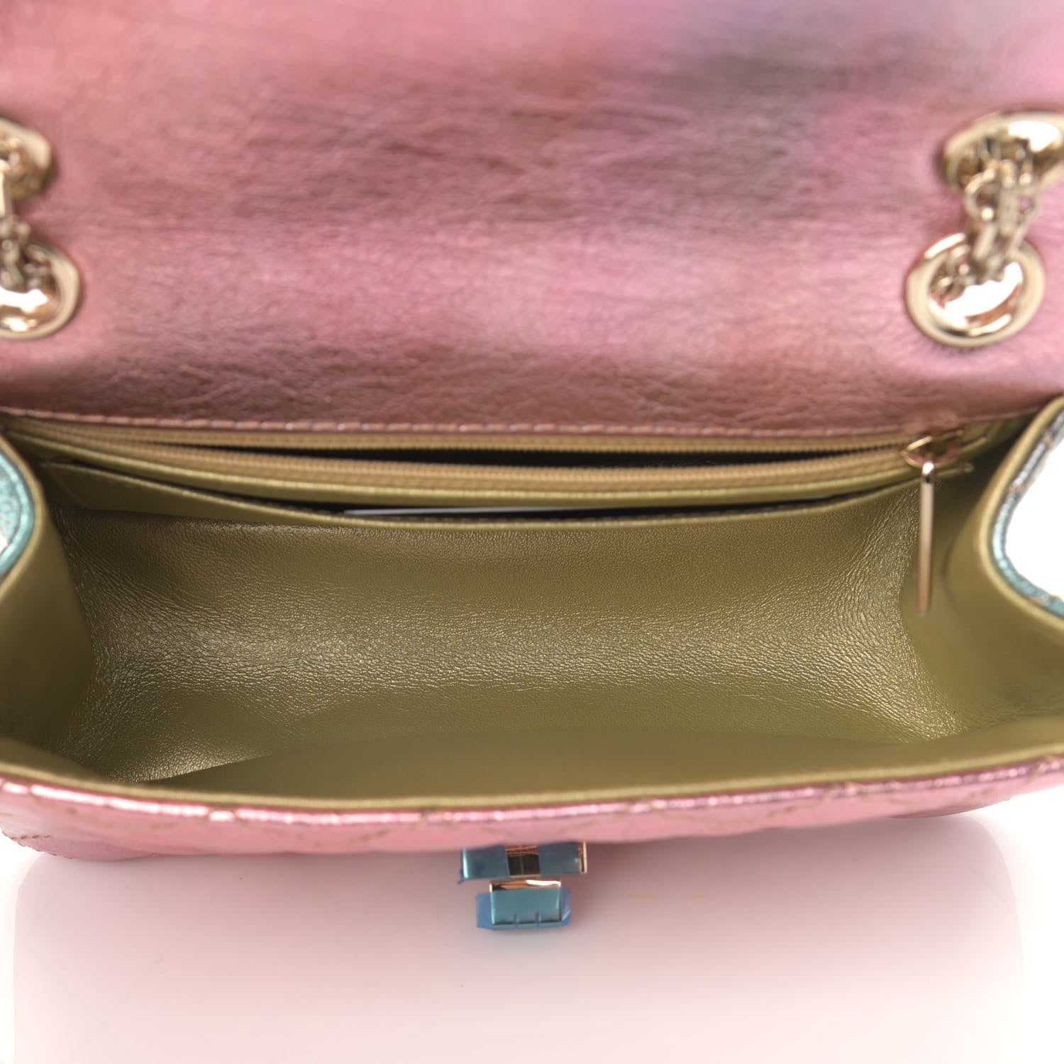 Chanel Metallic Goatskin Quilted Mini 2.55 Reissue Flap Multicolor 5 of 11