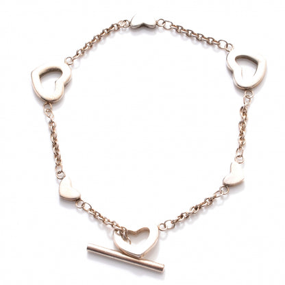 Tiffany Sterling Silver Heart Toggle Bracelet 1 of 4
