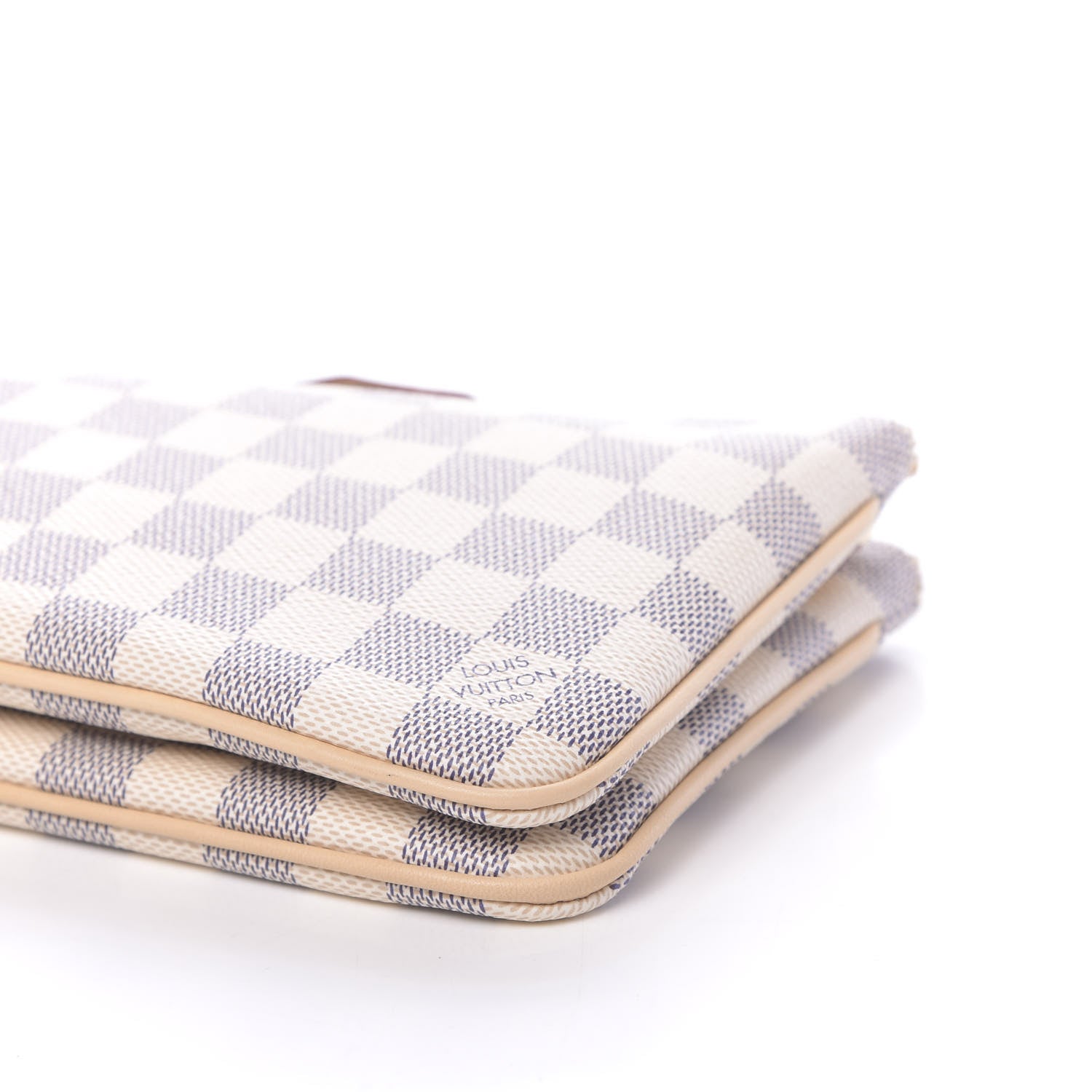 Louis Vuitton Damier Azur Double Zip Pochette 9 of 10