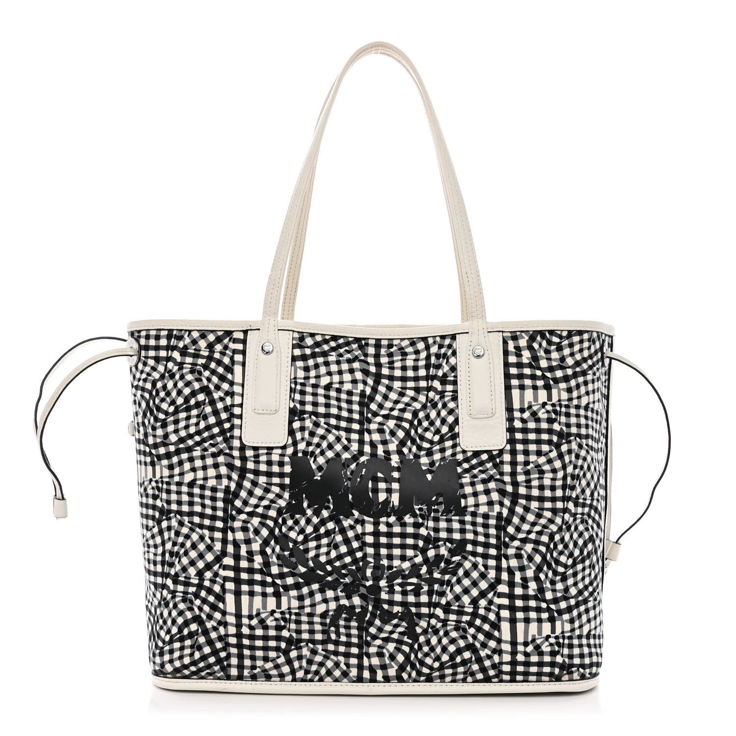 Visetos Medium Liz Reversible Shopper Tote White