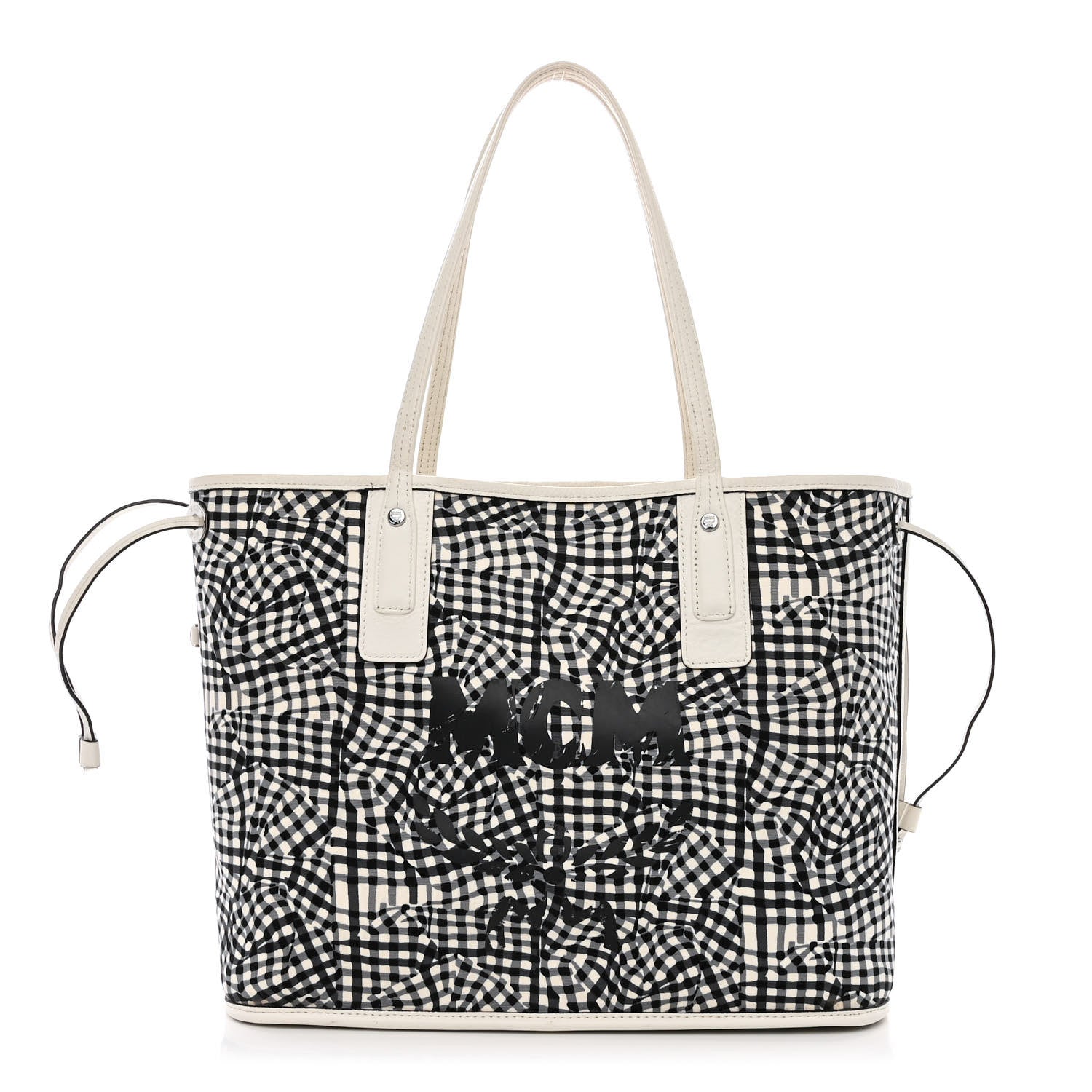 MCM Visetos Medium Liz Reversible Shopper Tote White 12 of 22