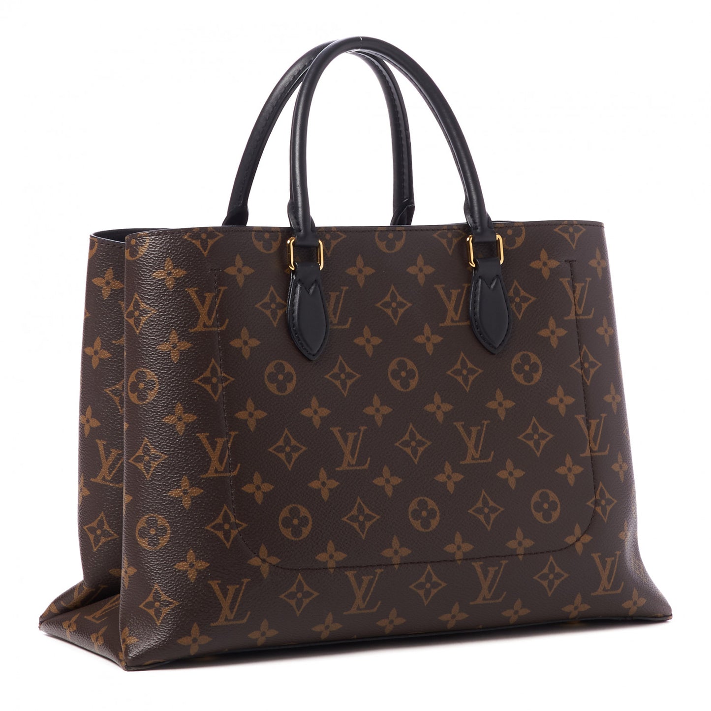 Monogram Flower Tote Black