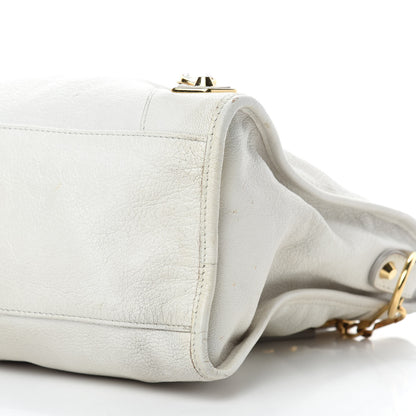 Balenciaga Chevre Gold Metallic Edge Hardware City White 7 of 15