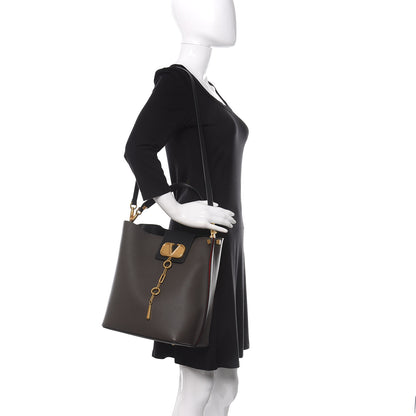 Valentino Garavani Grainy Calfskin Escape Hobo Bag Graphite 2 of 8