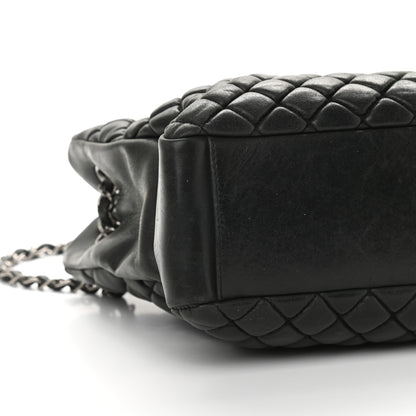 Chanel Lambskin Quilted Medium New Bubble North South Tote Black 4 of 9