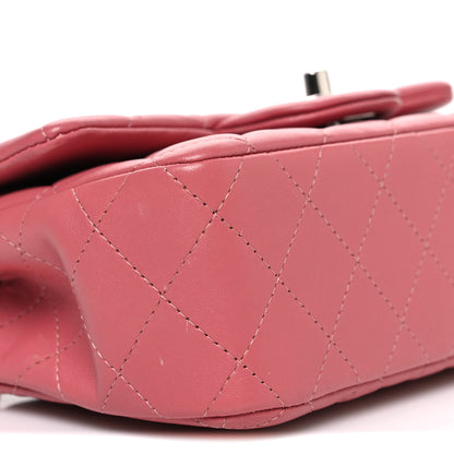 Chanel Lambskin Quilted Mini Rectangular Flap Pink 8 of 10