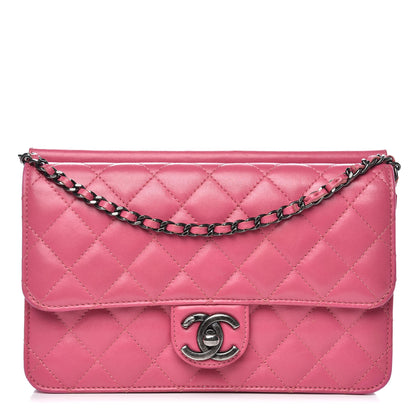 Chanel Lambskin Quilted Medium Crossing Times Flap Pink 1 of 11