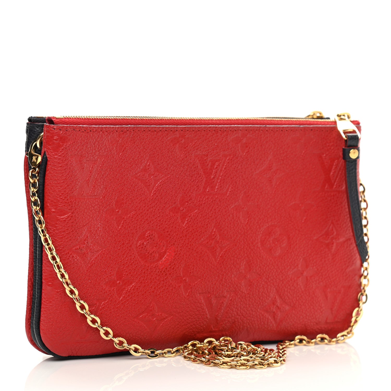 Louis Vuitton Empreinte Double Zip Pochette Marine Rouge 3 of 11