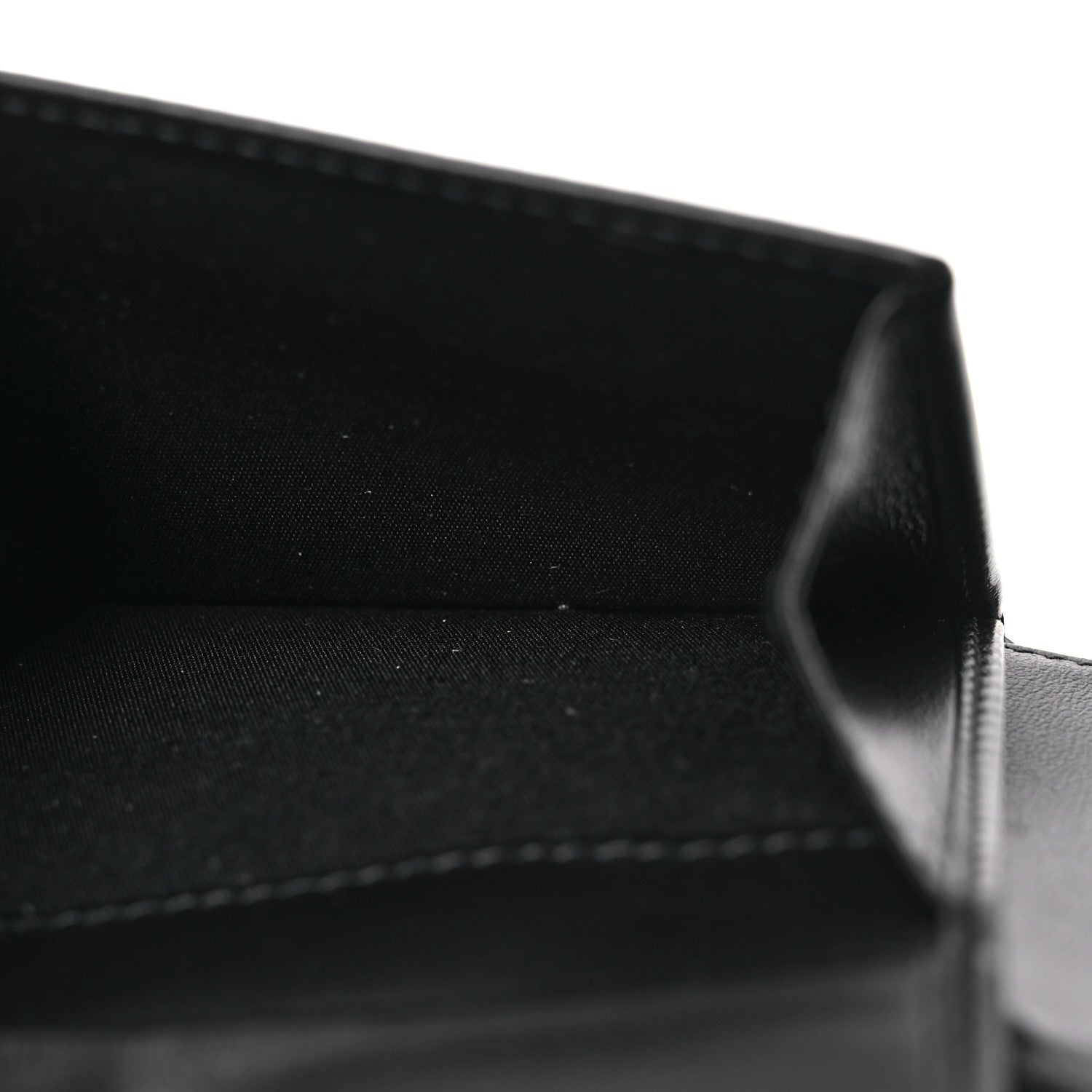 Christian Dior Calfskin Perforated Oblique Bi-Fold Do Galaxy Wallet Black 8 of 11