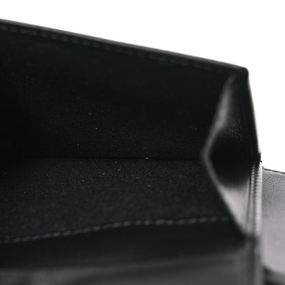 Christian Dior Calfskin Perforated Oblique Bi-Fold Do Galaxy Wallet Black 8 of 11