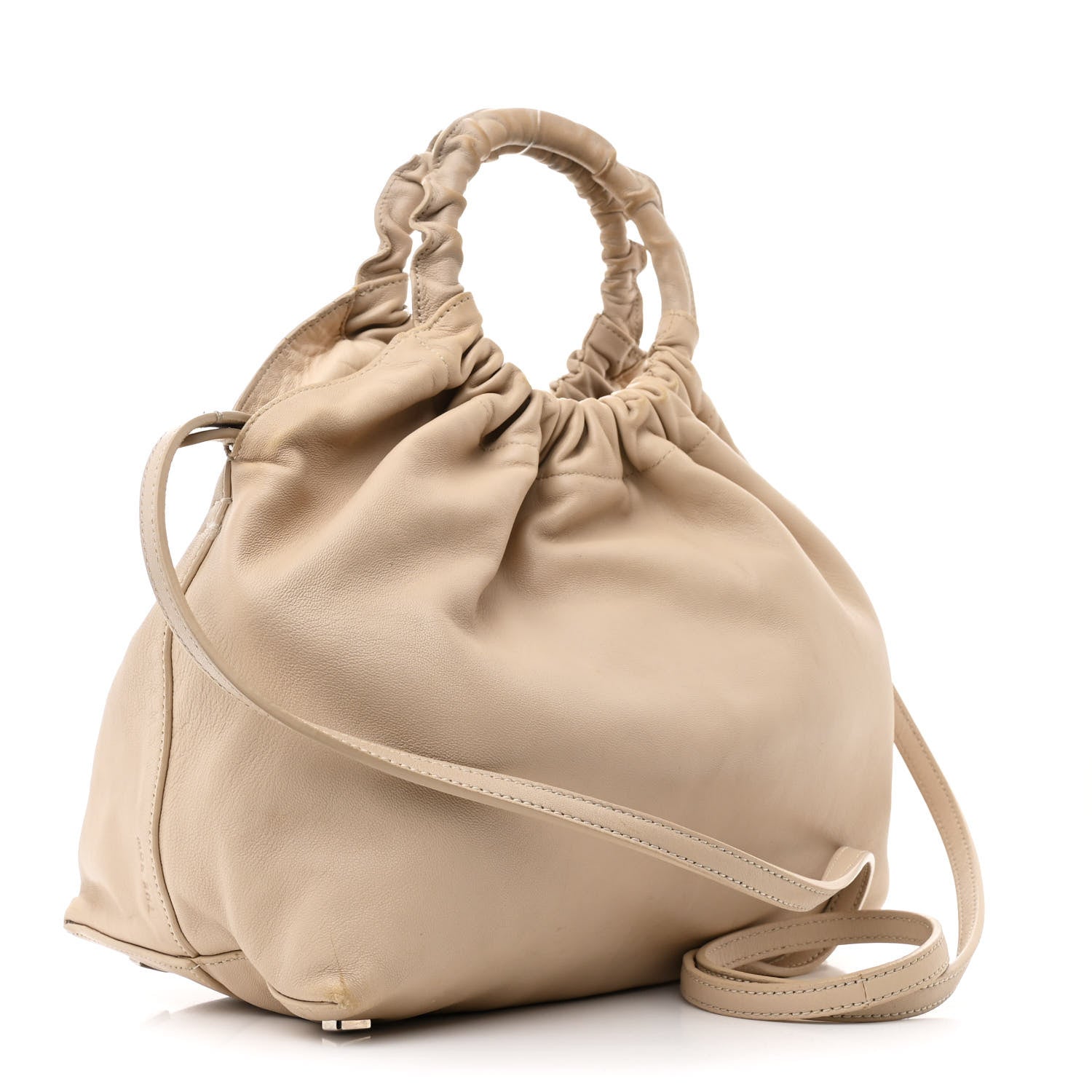 The Row Calfskin Medium Double Circle Bag Eggshell 3 of 17