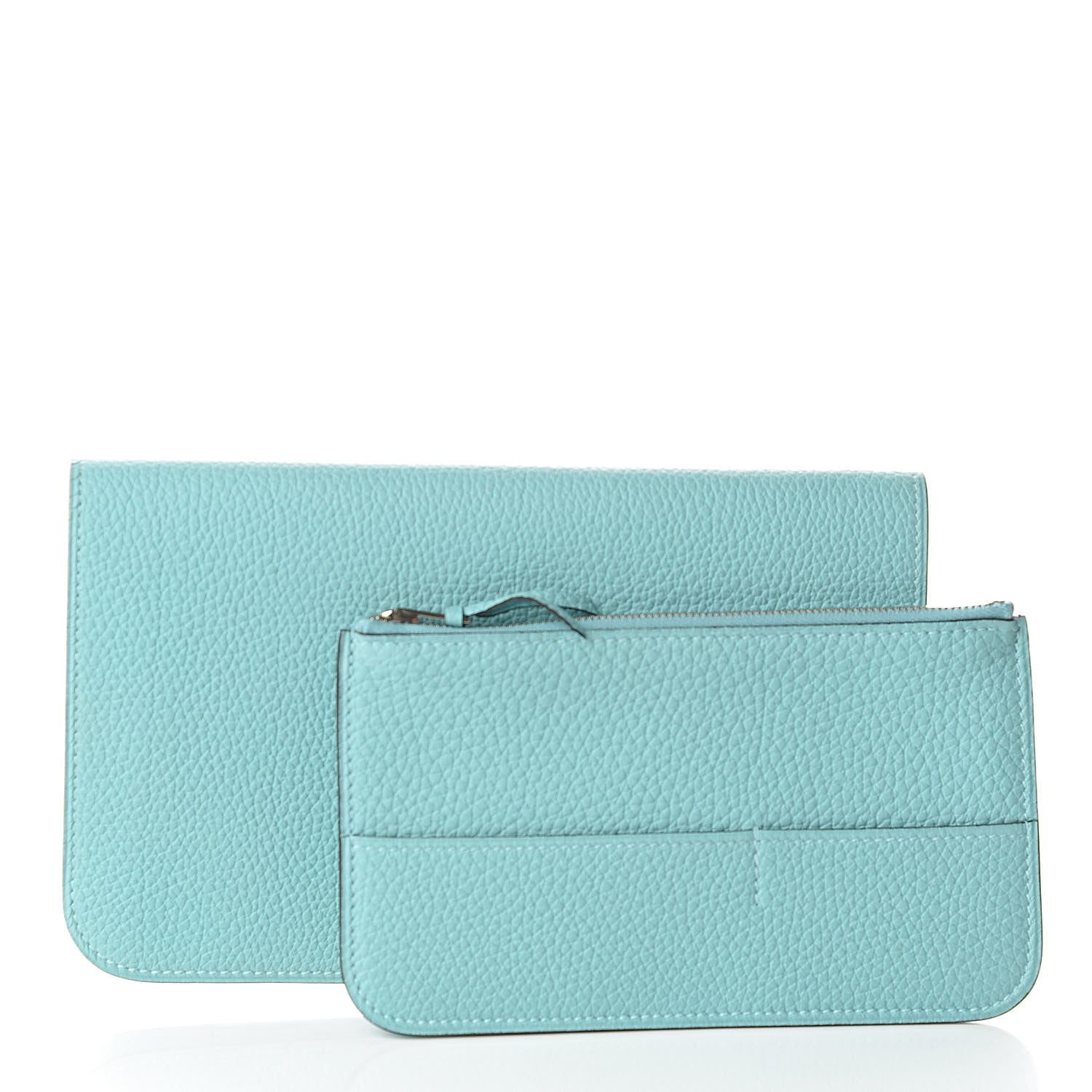 Hermes Togo Dogon Duo Wallet Bleu Atoll 3 of 10