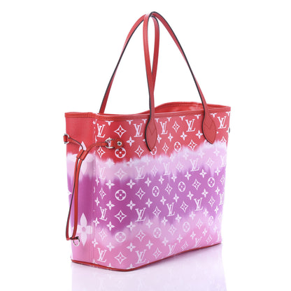 Louis Vuitton Monogram Escale Neverfull MM Rouge 3 of 11