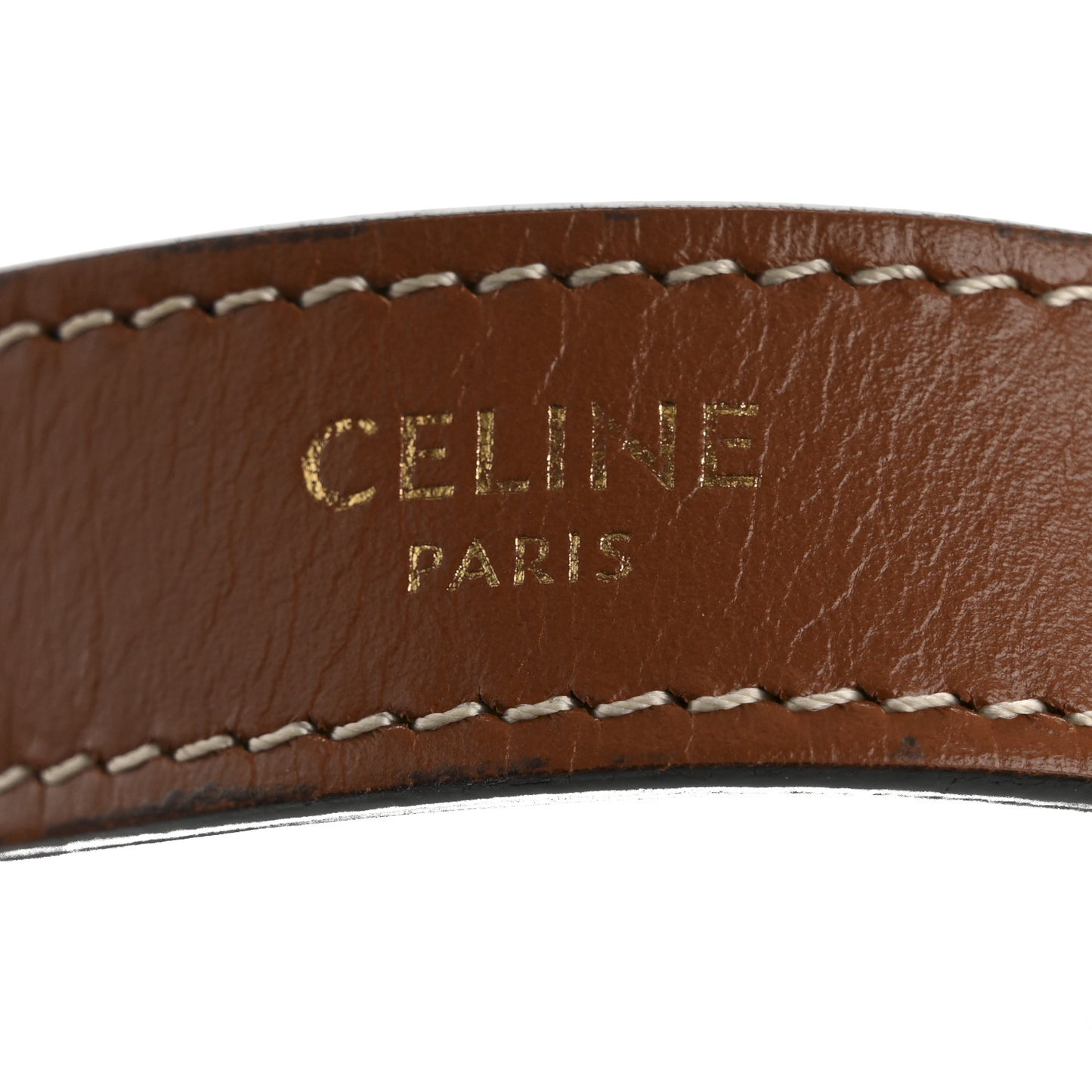 Triomphe Canvas Calfskin Ava Shoulder Bag Tan
