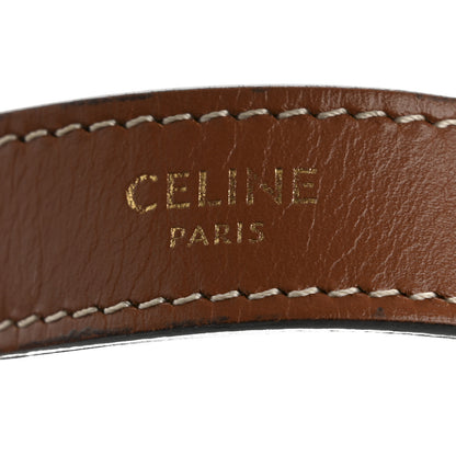 Celine Triomphe Canvas Calfskin Ava Shoulder Bag Tan 6 of 15