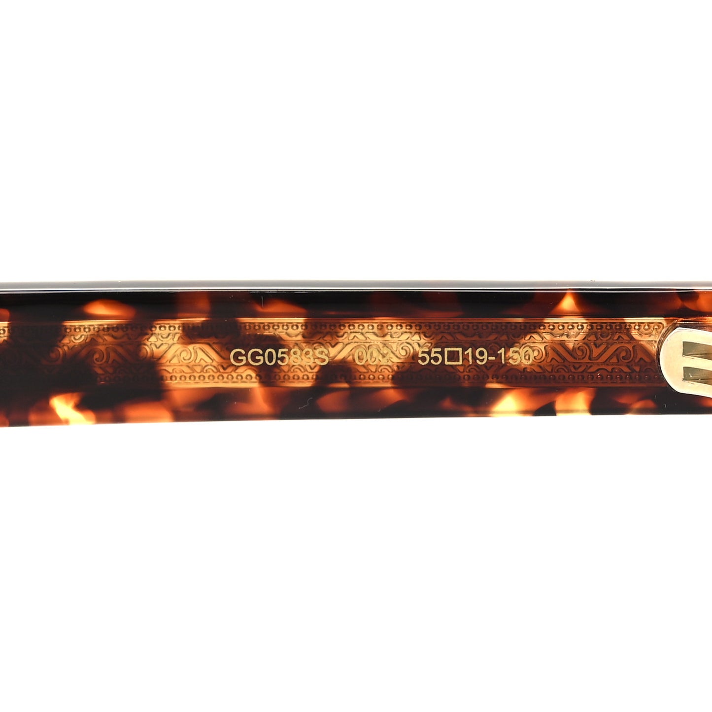 Round Web Sunglasses GG0583S Havana