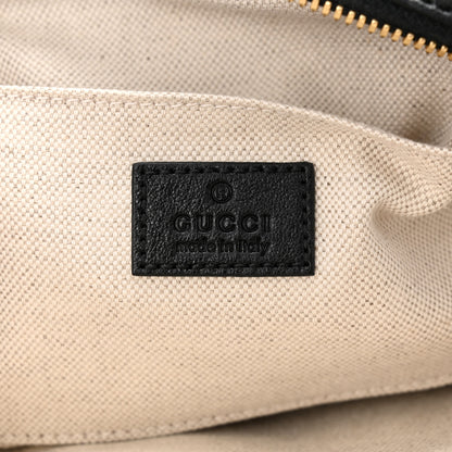 Gucci Sakai Be Green Calfskin Diagonal Stitched Small Blondie Shoulder Bag Black 6 of 10
