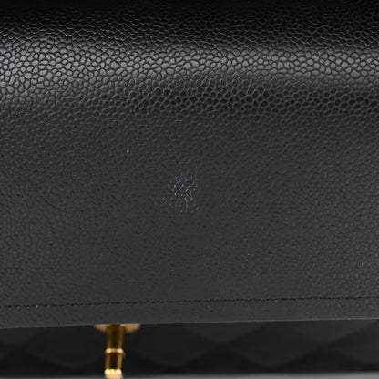 Chanel Caviar Quilted Jumbo Double Flap Black 14 of 15
