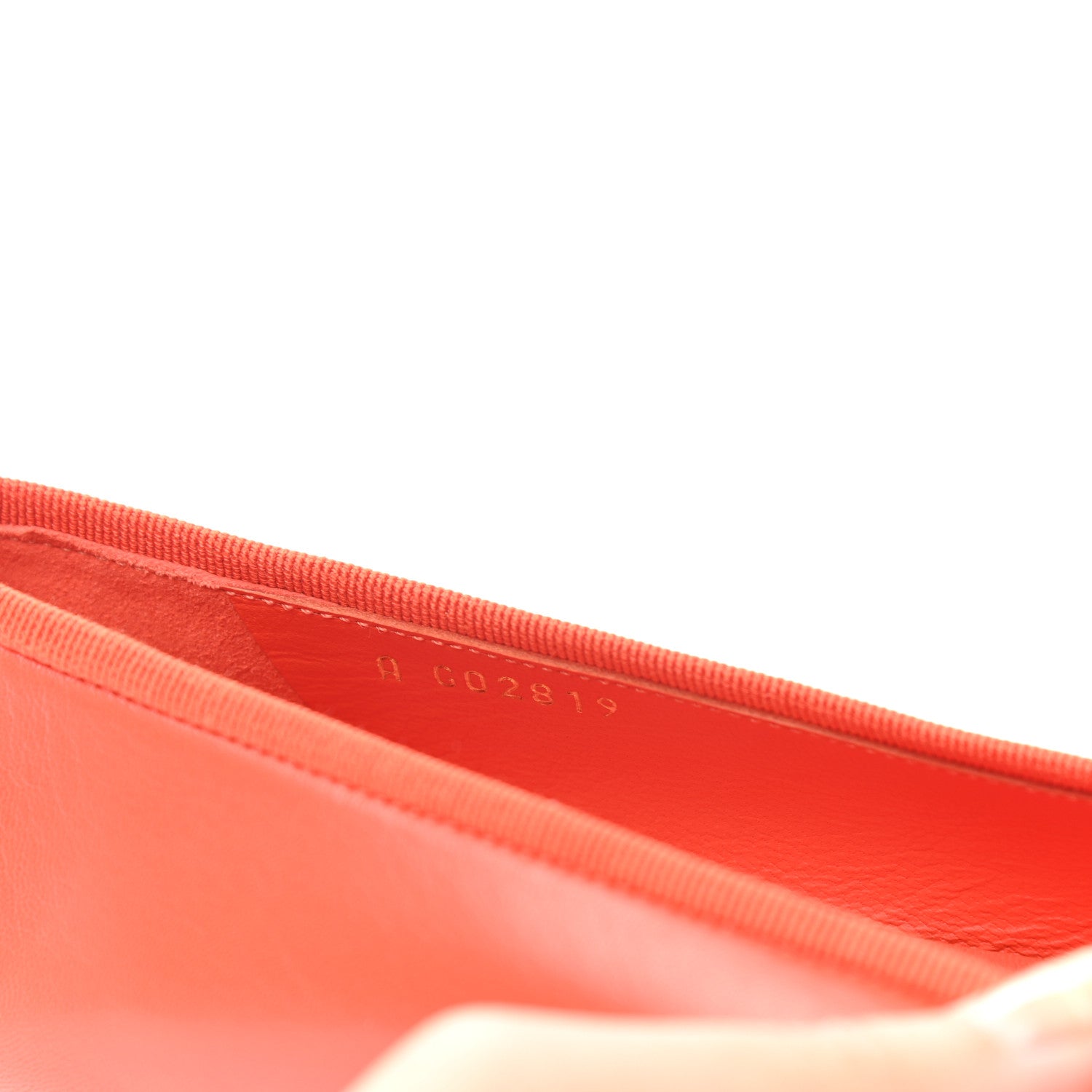 Chanel Lambskin Cap Toe Ballerina Flats 36 Coral 8 of 9