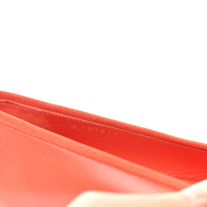 Chanel Lambskin Cap Toe Ballerina Flats 36 Coral 8 of 9