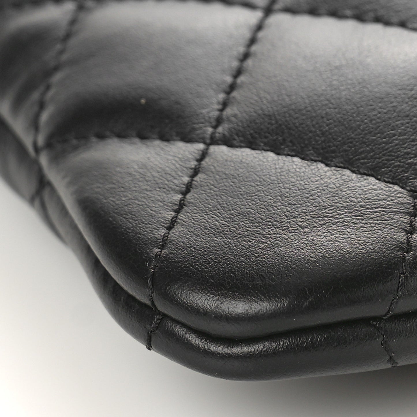 Lambskin Quilted Crossbody Bag Black
