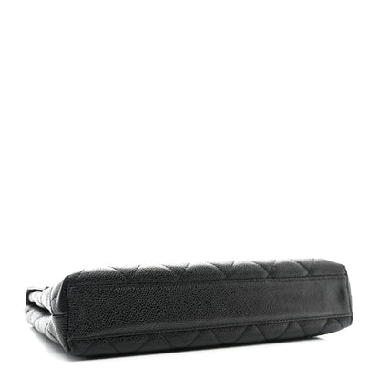 Chanel Caviar Quilted CC Clutch Black 4 of 7