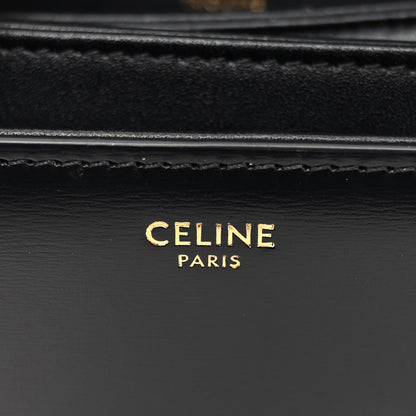Celine Shiny Calfskin Medium Triomphe Black 6 of 10