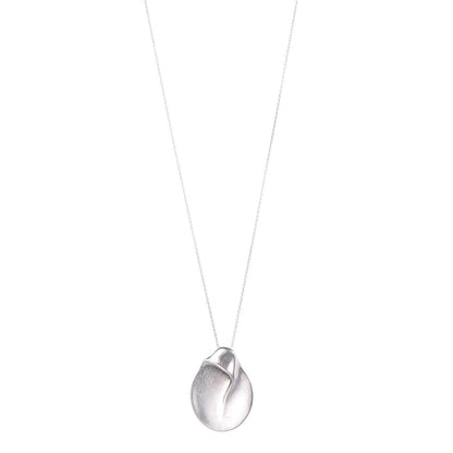 Tiffany Sterling Silver 40mm Elsa Peretti Madonna Pendant Necklace 1 of 7