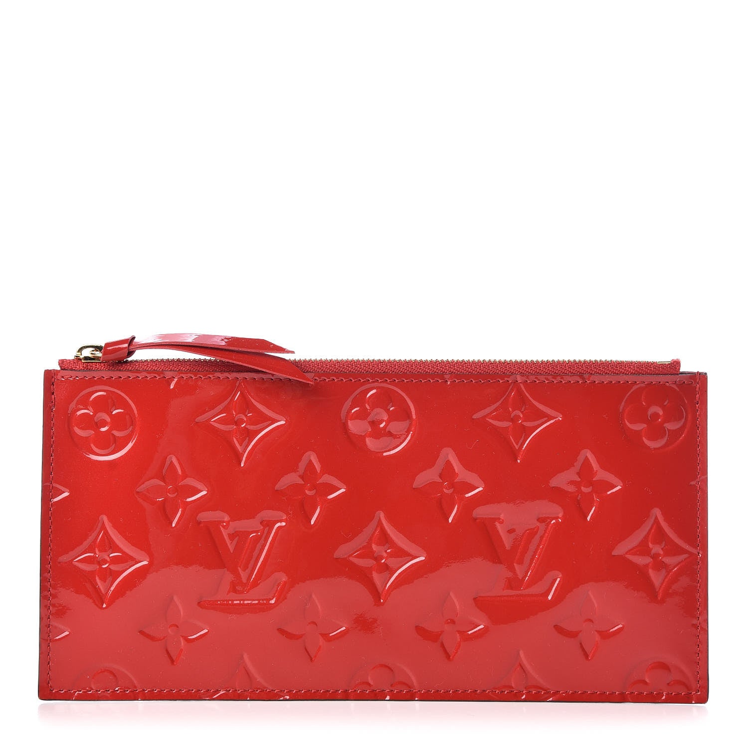 Louis Vuitton Vernis Felicie Chain Wallet Zippered Insert Cherry 1 of 6